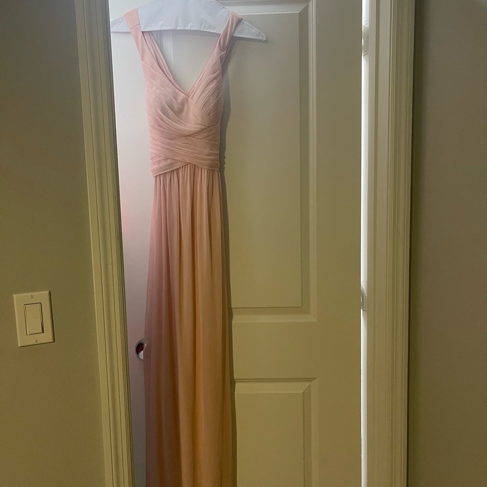 David’s bridal bridesmaid petal pink